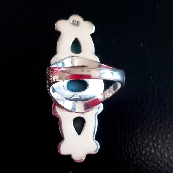 BALI LEGACY LARIMAR 3 STONE RING - Picture 4 of 10